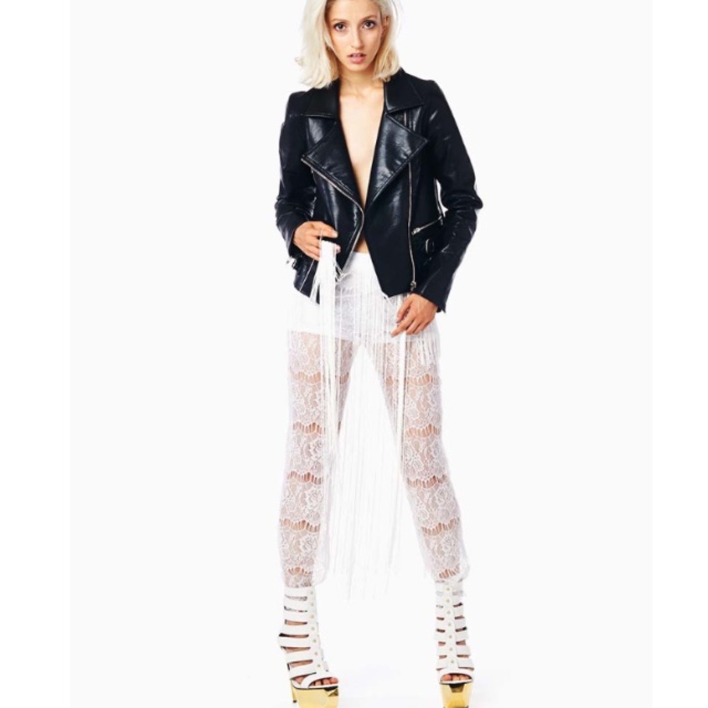 TOV Fringe Lace Legging/Pant